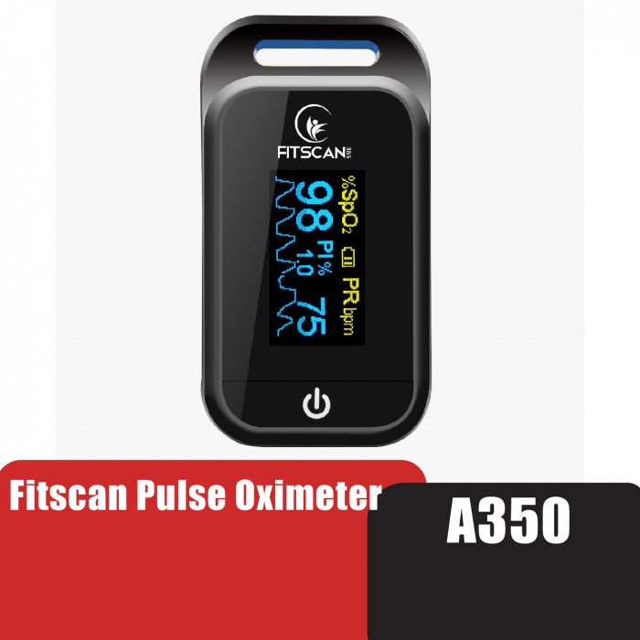 FITSCAN Digital Fingertip Pulse Oximeter - Super Fast & Accurate Heart Rate Monitor Model:A350 spo2