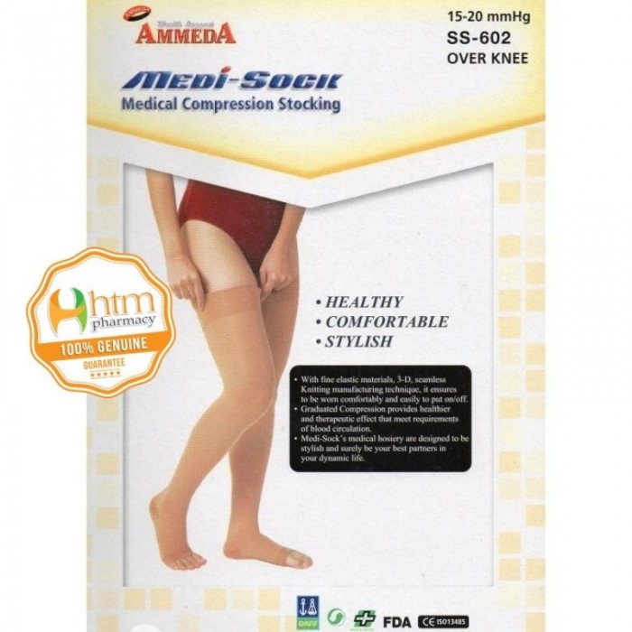 Ammeda Medical Compression Stocking Over Knee L (SS602)