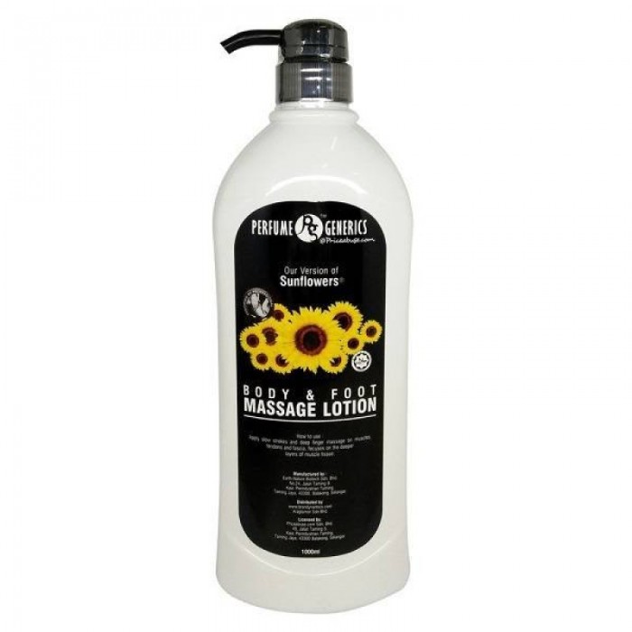 Perfume Generics Body & Foot Massage Lotion 1000ML - Sunflower