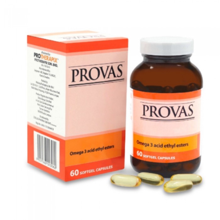 PROVAS Soft Gel Capsules 1200mg 60's- Omega 3, Soft Gel, Capsule