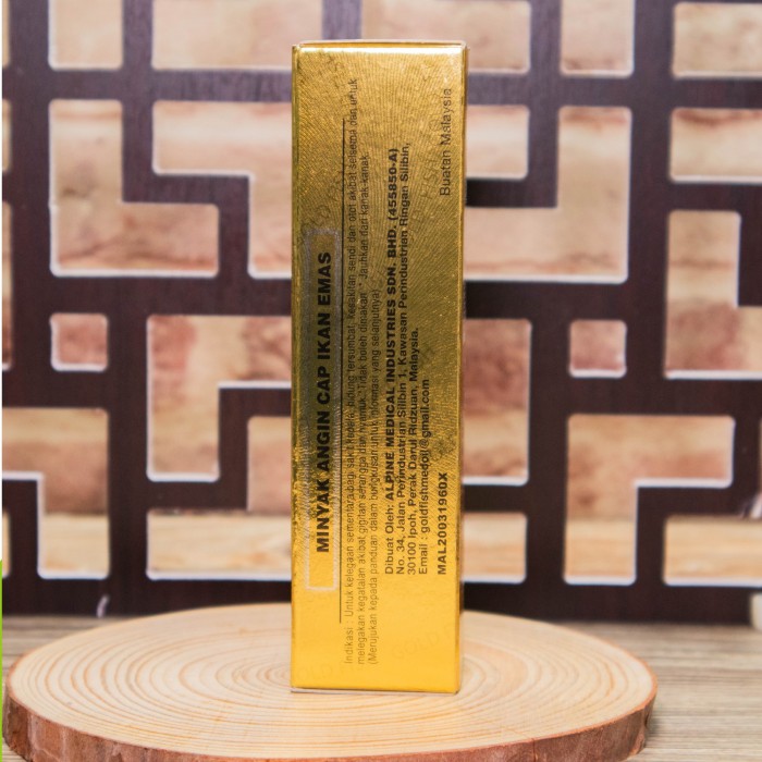 GOLD FISH Medicated Oil Ointment, Minyak Urut Panas, Minyak Sakit Kepala, Minyak Gatal Kulit, Ubat Gatal, 药油, 药膏 - 52ml