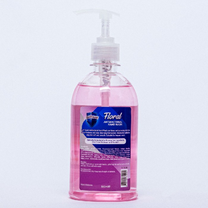 Bacv-guard Antibacterial Hand Wash 500ml - Floral Moisturizer hand wash liquid sabun cuci tangan 洗手液