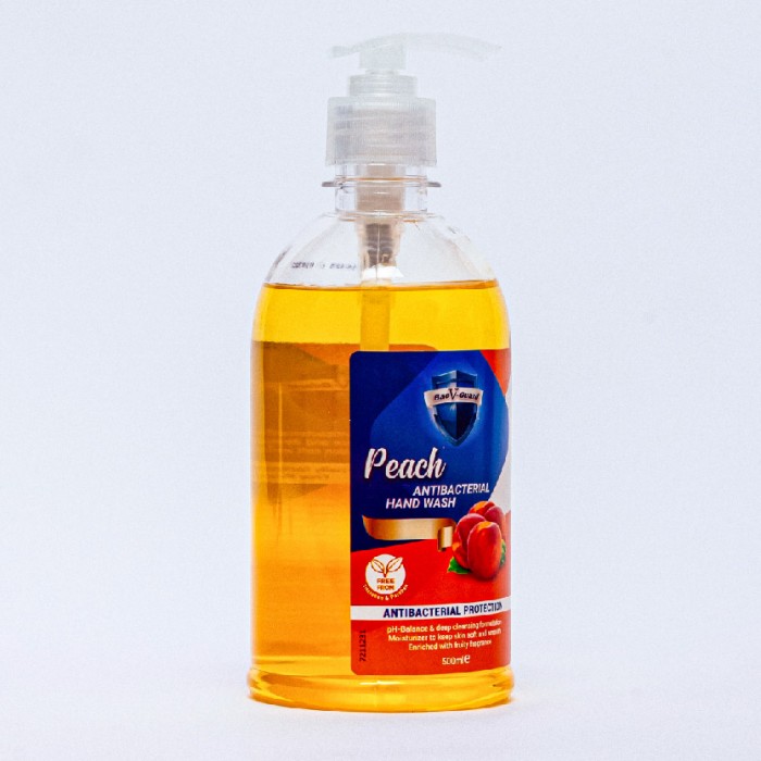 Bacv-guard Antibacterial Hand Wash 500ml - Peach Moisturizer hand wash liquid sabun cuci tangan 洗手液