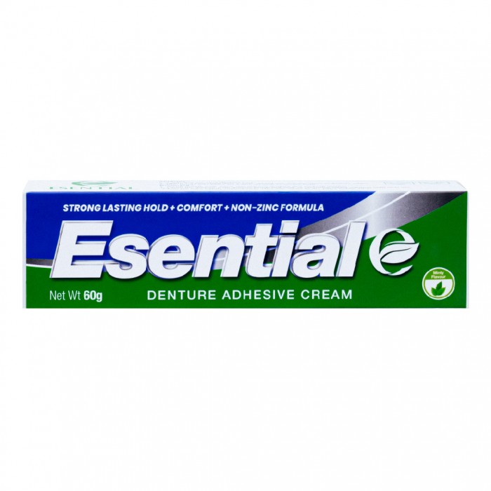 ESENTIAL Denture Adhesive Cream 60g - Gam Gigi Palsu / Pelekat Gigi Palsu Kuat / Denture Glue ( 假牙粘合劑 )