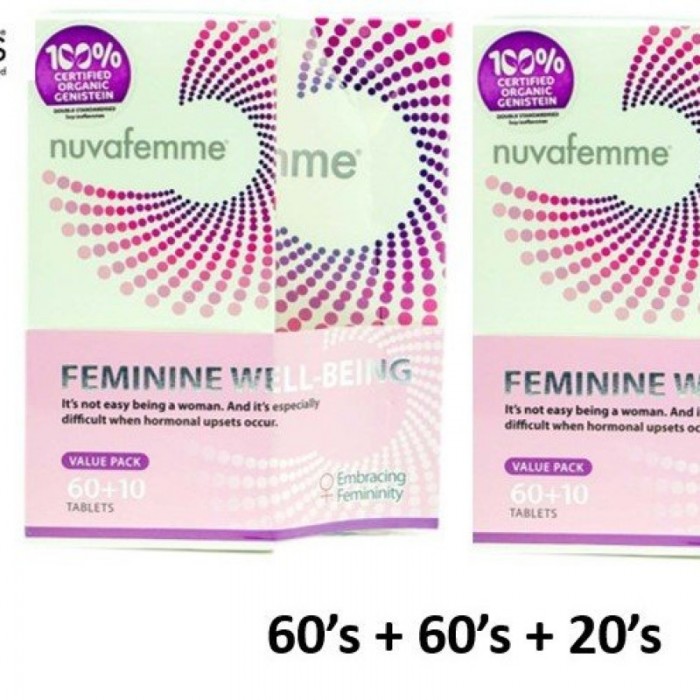 Natural Factors Nuvafemme 60's x 2 + 20's