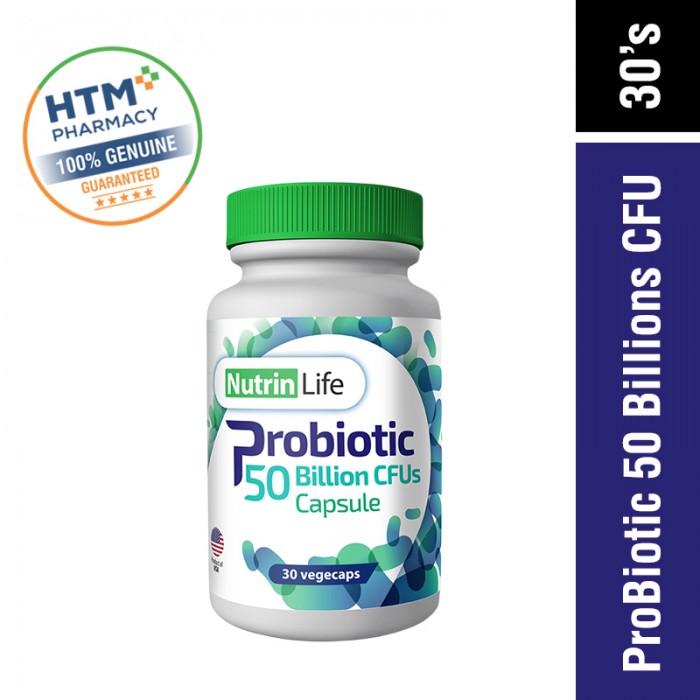 NutrinLife Probiotic 50 Billlion CFUs 30's