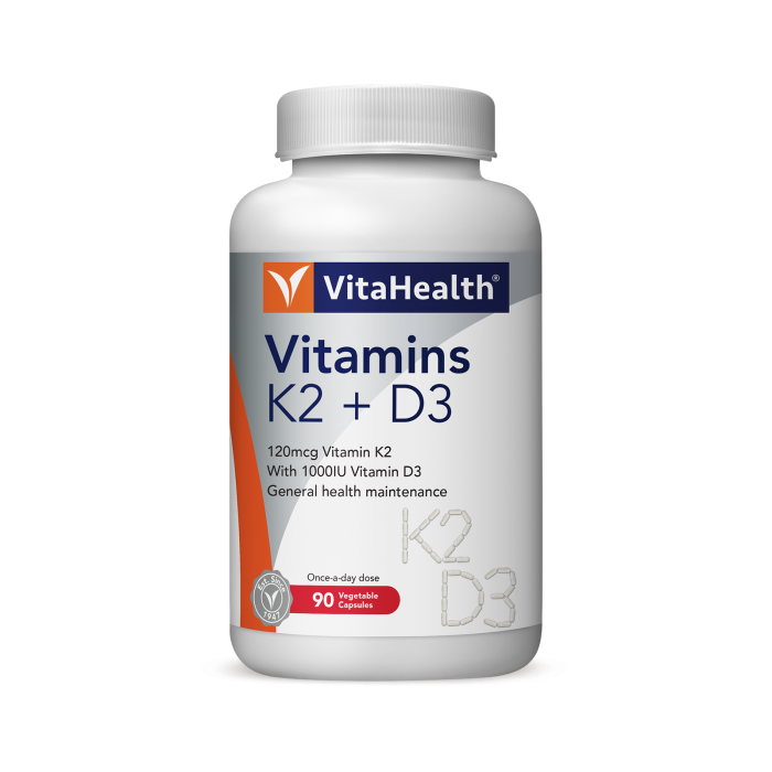 Vitahealth Vitamins K2 + D3 90's