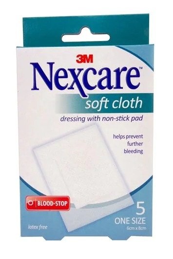 NEXCARE SOFT CLOTH DRESSINGS 5'S