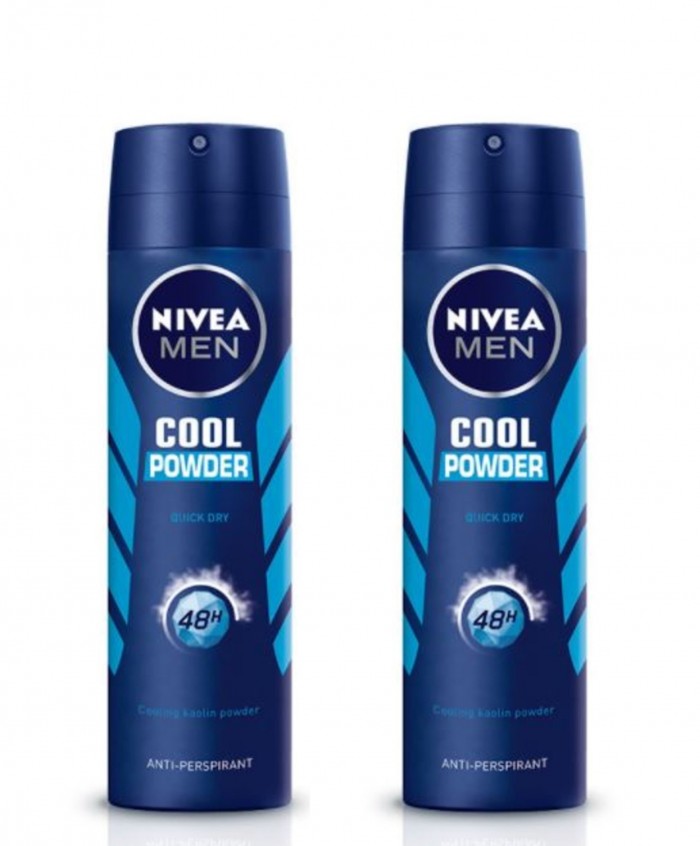 Nivea Men Spray 150ML X 2 - Cool Powder (85962)