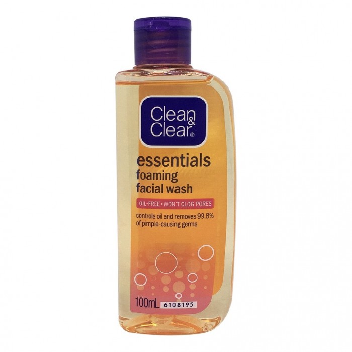 CLEAN & CLEAR ESSENTIALS FOAMING FACIAL WASH 100ML