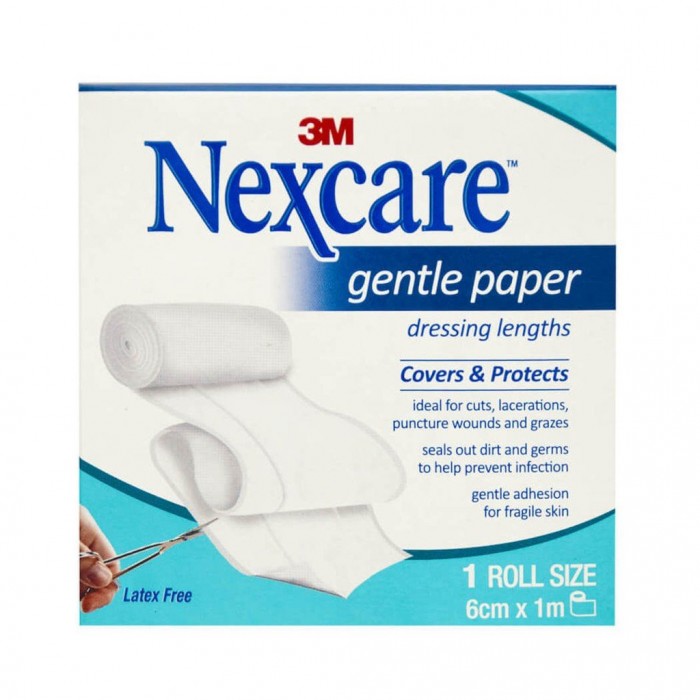 NEXCARE GENTLE PAPER ROLL 6CM x 1M