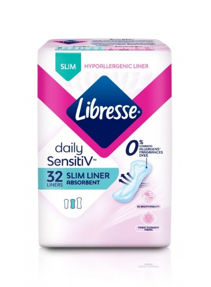 Libresse Sensitive Slim Pantyliners 32's