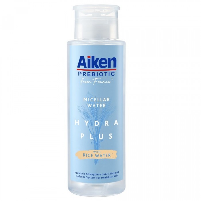 AIKEN Prebiotic Hydra Plus Micellar Water 300g with Rice Water For Makeup Remover, Aiken Micellar Water