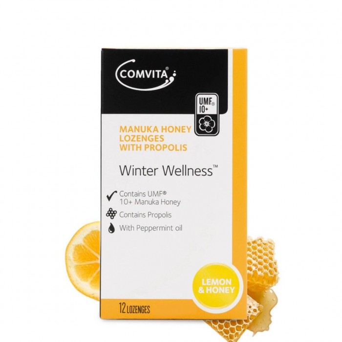 Comvita Manuka Honey Drops Lemon & Honey 12's