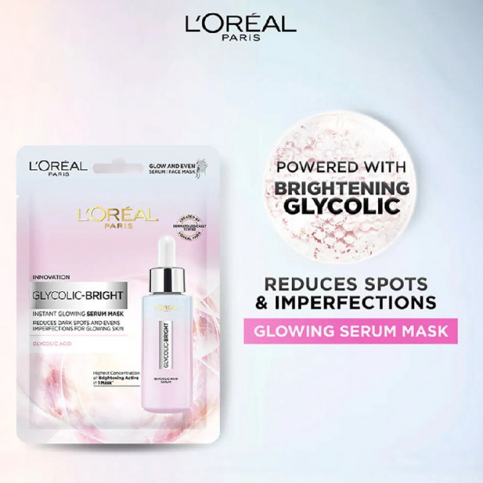 Loreal Glycolic Bright Instant Glowing Serum Mask