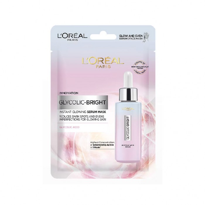 Loreal Glycolic Bright Instant Glowing Serum Mask