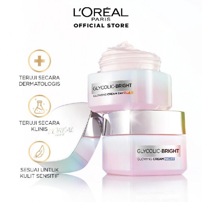 Loreal Glycolic Bright Glowing Night Cream 50ml