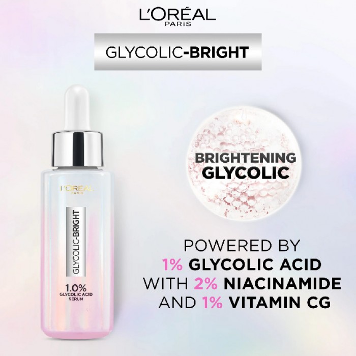 Loreal Glycolic Bright Instant Glowing Serum 30ml