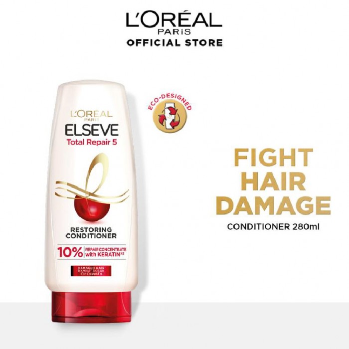 Loreal Elseve Total Repair Conditioner 280ml - Restoring