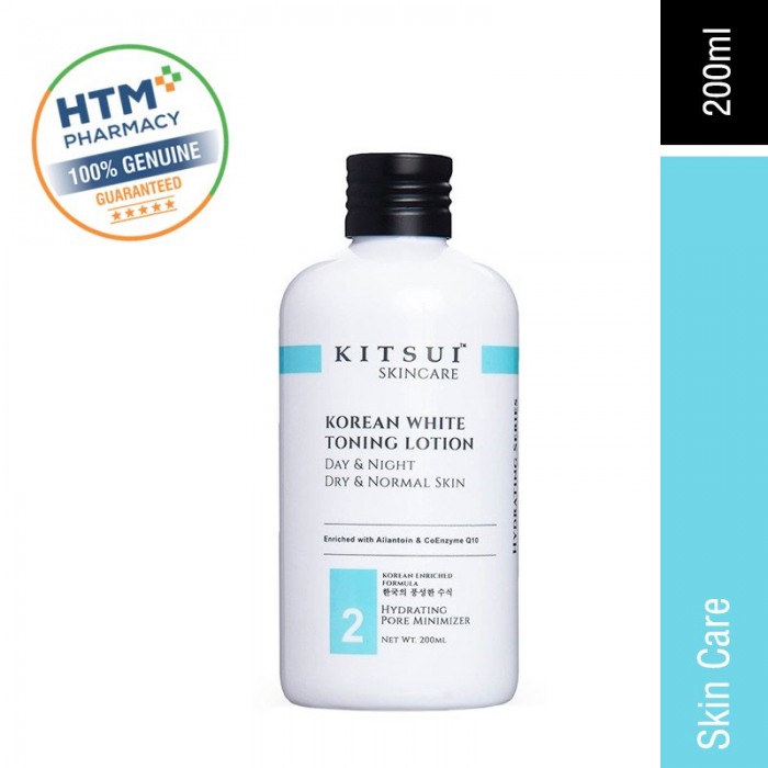 Kitsui Skincare Korean White Toning Lotion 200ml (Dry & Normal Skin)