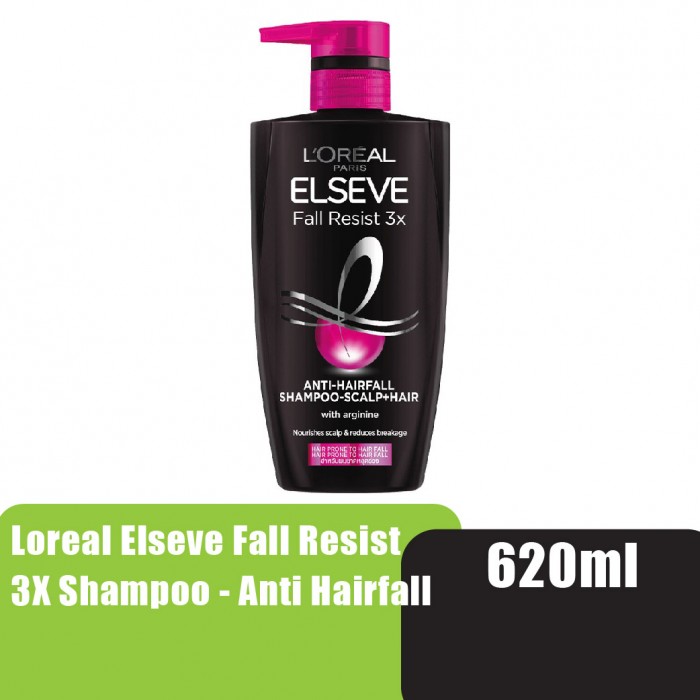 Loreal Elseve Fall Resist 3X Shampoo 620ml - Anti-Hair Fall