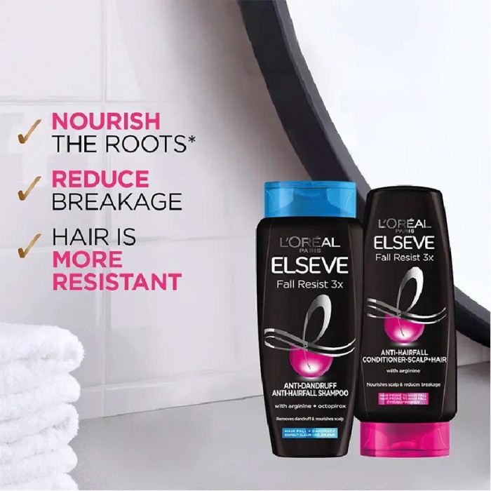 Loreal Elseve Fall Resist 3X Shampoo 280ml - Anti Dandruff