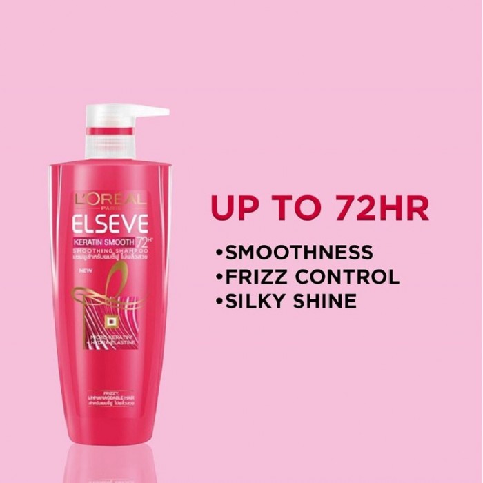 LOREAL ELSEVE SHAMPOO 620ML - KERATIN SMOOTH 72