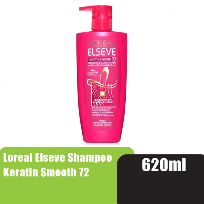 LOREAL ELSEVE SHAMPOO 620ML - KERATIN SMOOTH 72