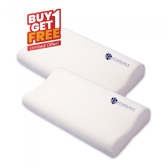 Spinology Contour Memory Foam Pillow Neck Support Ergonomic Orthopedic Neck Support Pillow 頸椎枕頭