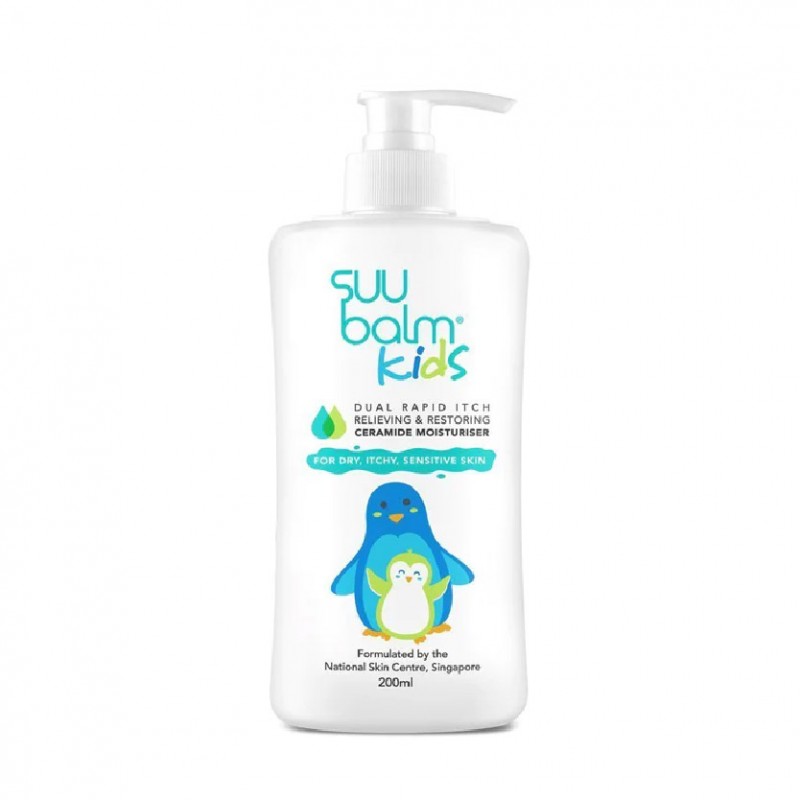 Suu Balm Kids Dual Rapid Itch Relieving & Restoring Ceramide Moisturiser 200ml