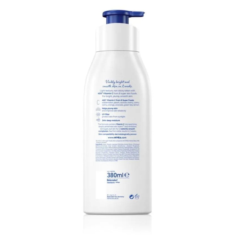 Nivea Extra Bright Radiant & Smooth Body Lotion 380ml