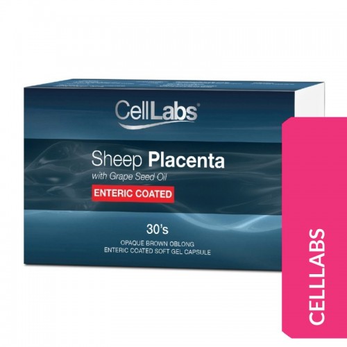 Celllabs Sheep Placenta With Grape Seed Oil (Enteric Coated) 30'S