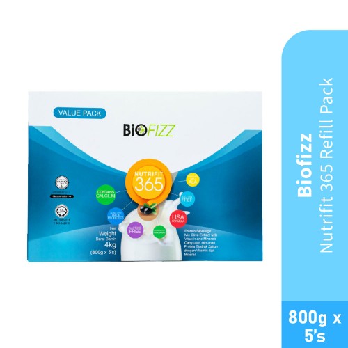 BIOFIZZ Nutrifit 365 Refill Pack (800g X 5 Pouches)