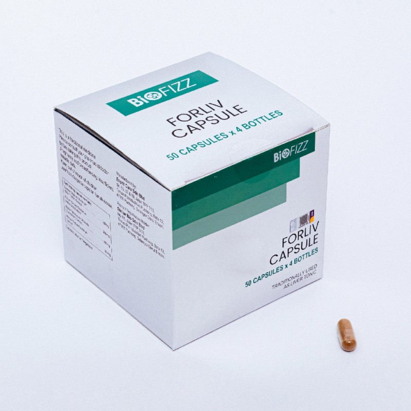 BIOFIZZ Forliv Capsule 50's X 4 for Liver Supplement, Liver Tonic, Liver Detox