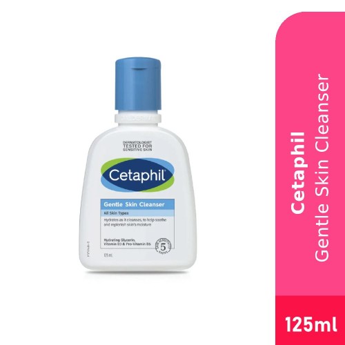 CETAPHIL Gentle Skin Cleanser 125ml for Face Wash and Body Wash, Sabun Mandi, Sabun Badan