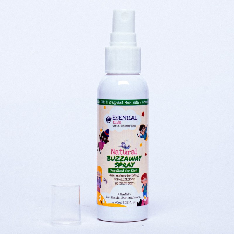 ESENTIAL BABY Natural Eucalyptus Buzzaway Mosquito Repellant Spray 60ml / Ubat nyamuk kanak kanak/ 天然防蚊噴霧
