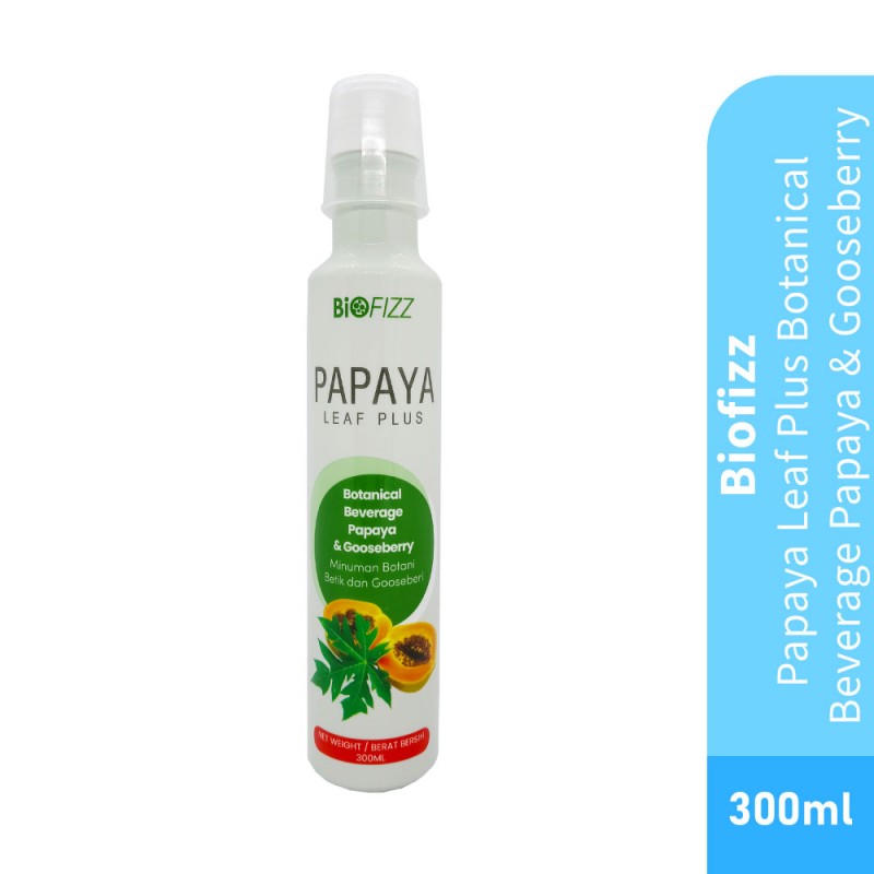 BIOFIZZ Papaya Leaf Plus Botanical Beverage Papaya & Gooseberry 300ml