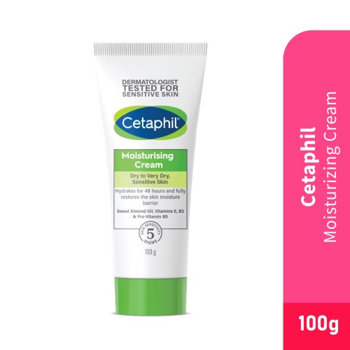 CETAPHIL Moisturizing Cream 100g for Moisturizer, Moisturiser, Krim Badan, 保湿