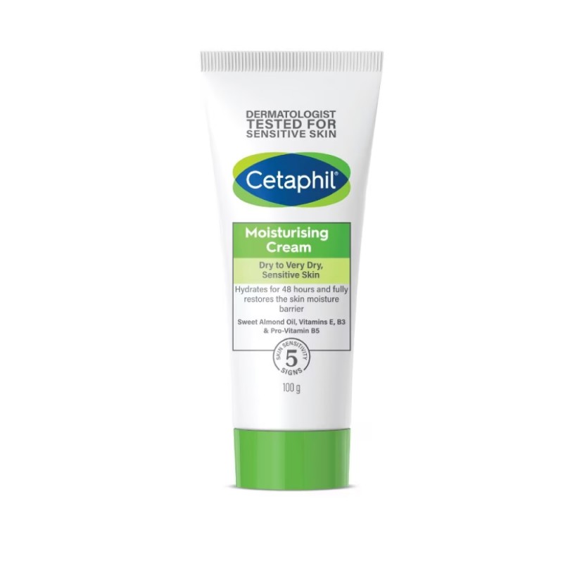 CETAPHIL Moisturizing Cream 100g for Moisturizer, Moisturiser, Krim Badan, 保湿