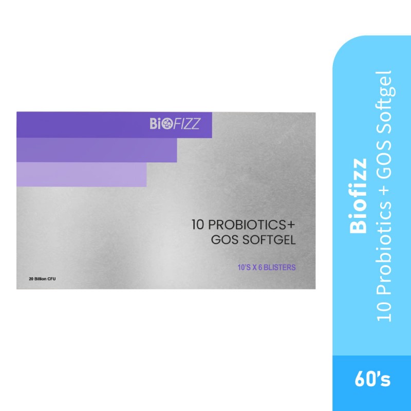 BIOFIZZ 10 Probiotics + GOS Softgel 60'S