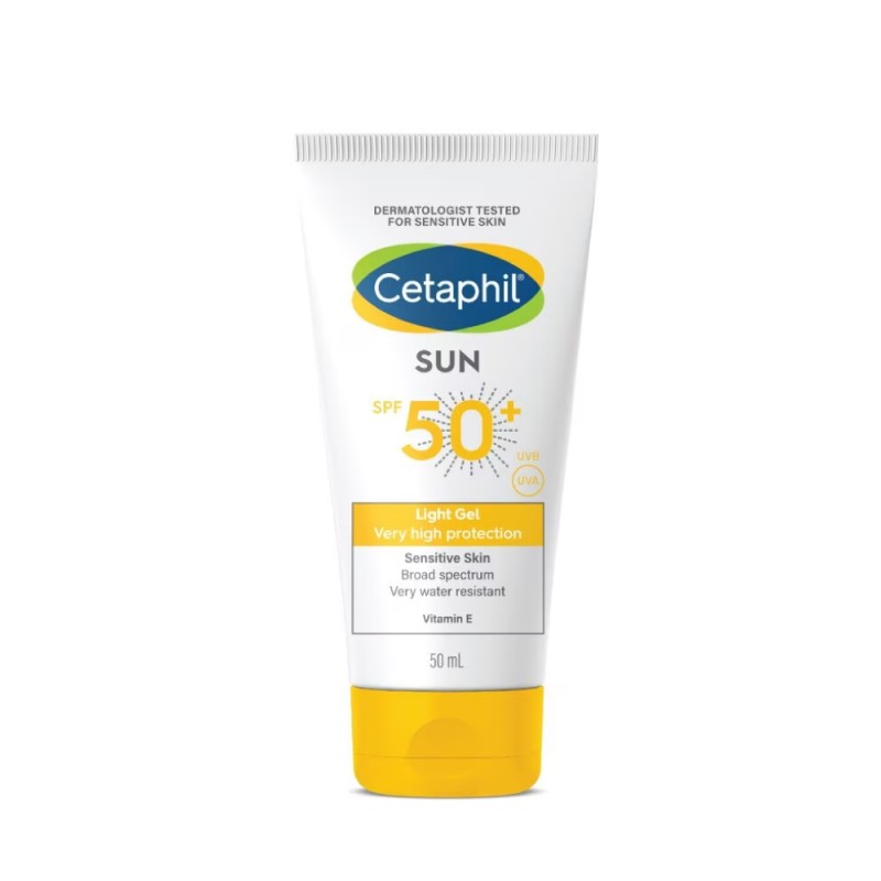CETAPHIL Sun Spf50+ Light Gel Face & Body 50ml Sunscreen, Sunblock, Cetaphil Sunscreen