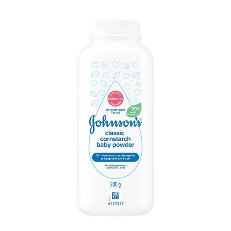 JOHNSONS CONRSTARCH BABY POWDER 200G - CLASSIC