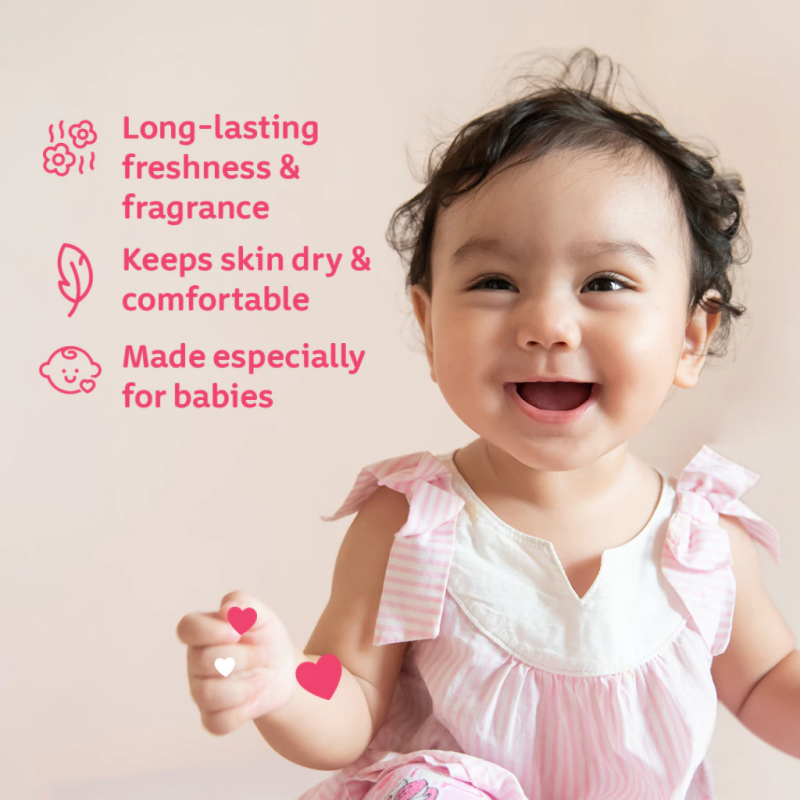 JOHNSON'S Baby Powder Cornstarch 200g - Blossoms, Bedak Baby Johnson