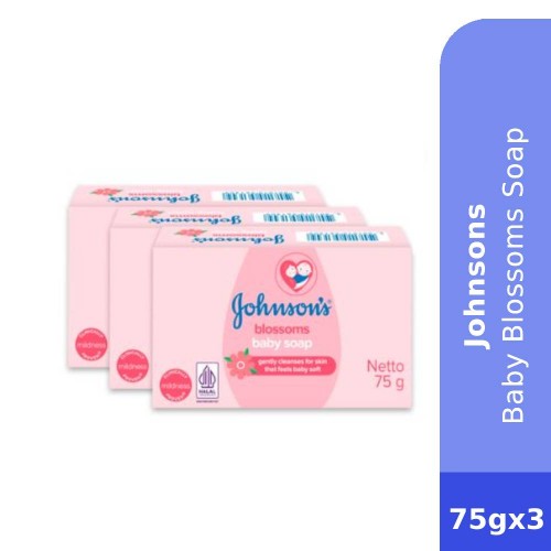 JOHNSONS Baby Blossoms Soap 75gx3 - Soap, Baby Care, 肥皂