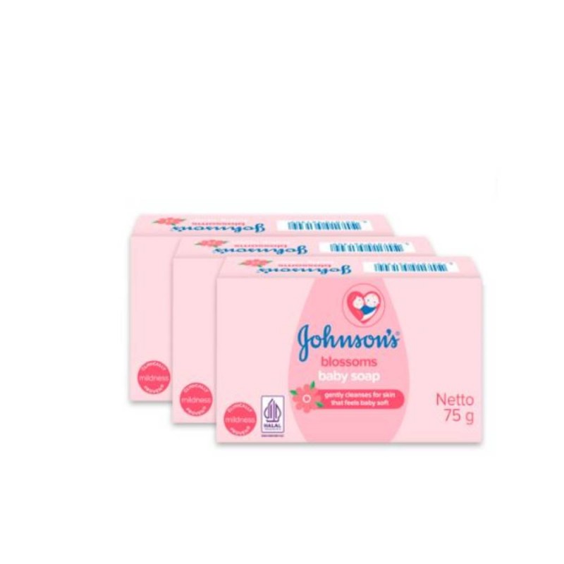 JOHNSONS Baby Blossoms Soap 75gx3 - Soap, Baby Care, 肥皂