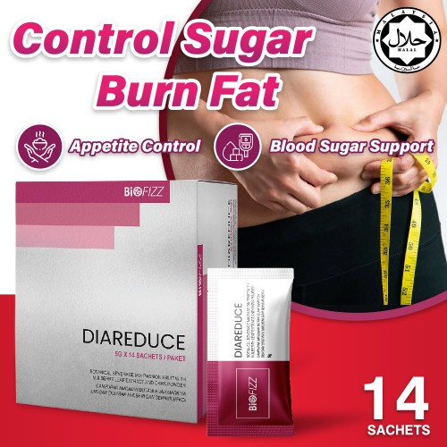 BIOFIZZ Diareduce 5g X 14'S Slimming Product Weight Loss Supplement Diabetes Cholesterol 瘦身