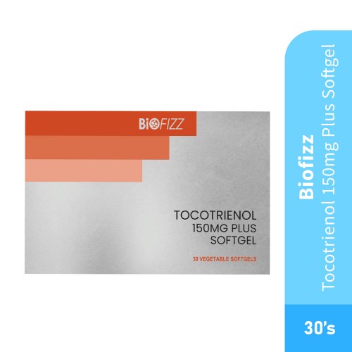 BIOFIZZ Tocotrienol 150mg Plus Softgel 30'S