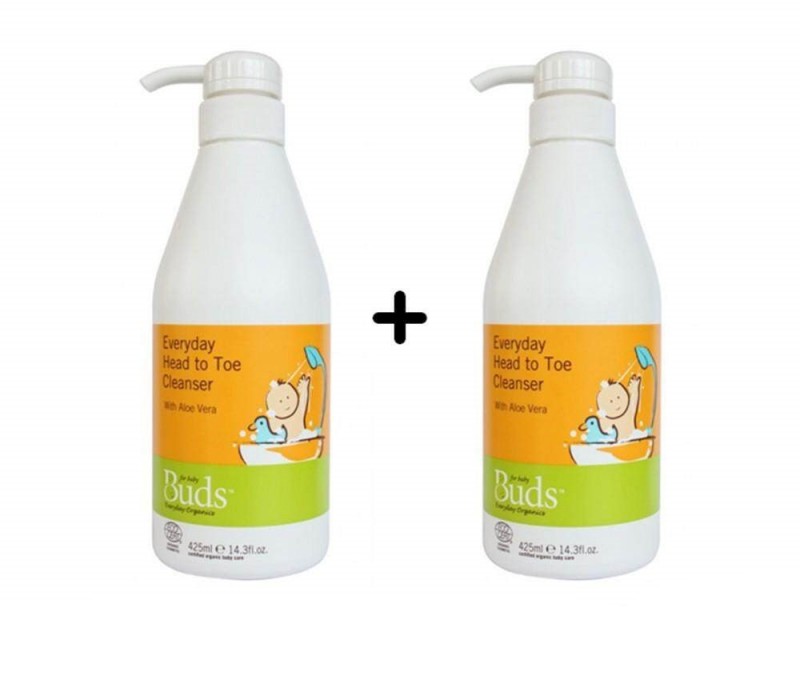 BUDS EVERYDAY HEAD TO TOE CLEANSER 425ML X 2