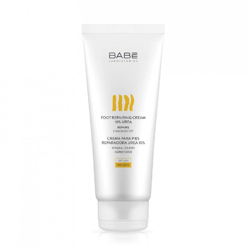 BABE LABORATORIOS Foot Repairing Cream 10% Urea 100ml - Cracked Heel Cream, Diabetic Foot Cream (for All Skin Types)