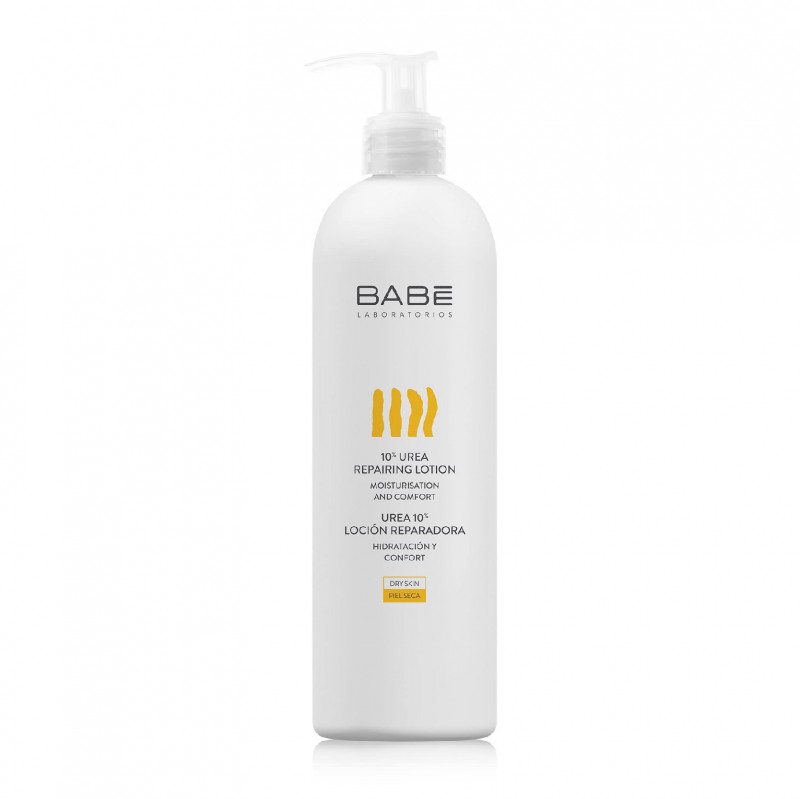 BABE LABORATORIOS 10% Urea Repairing Lotion 500ml with Shea Butter and Soy - Skin Repair Lotion and Moisturizer